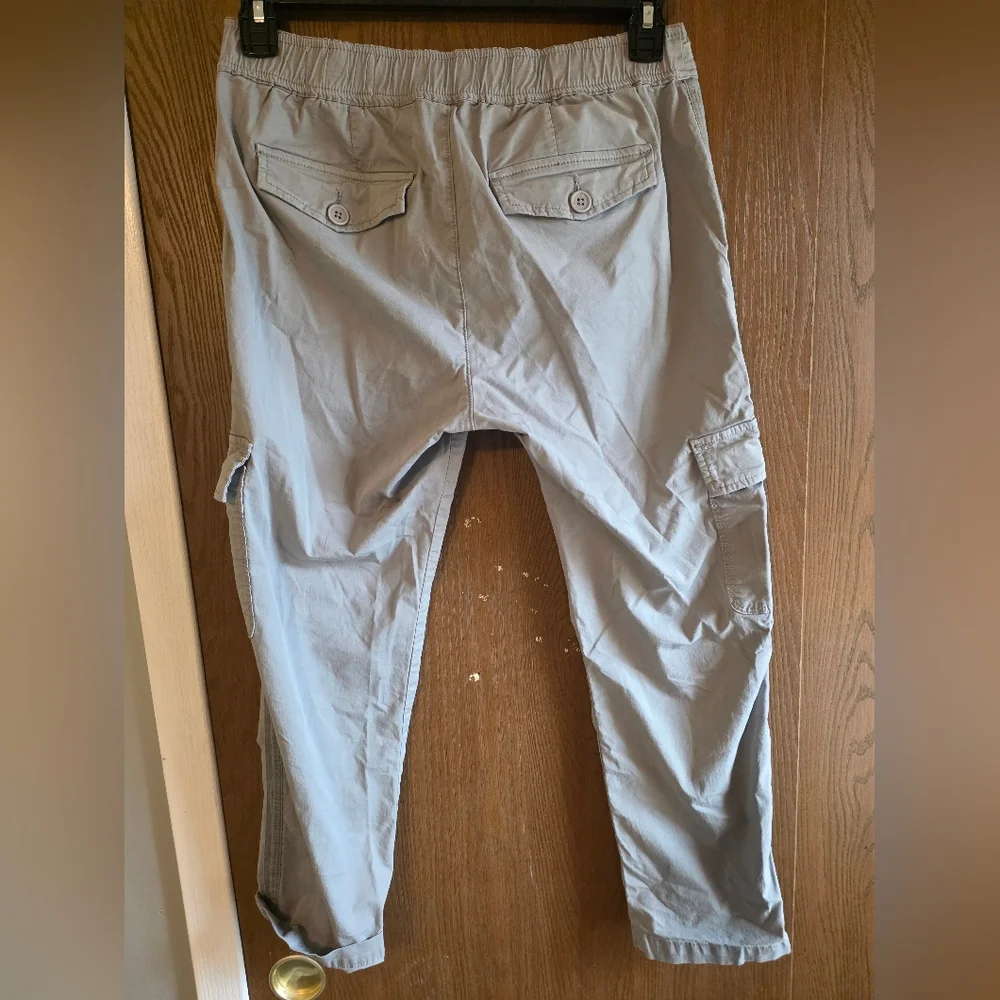 Women's Stylish Grayish Green Cargo Joggers - Picture 3 of 3